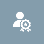 Global navigation symbol with hand